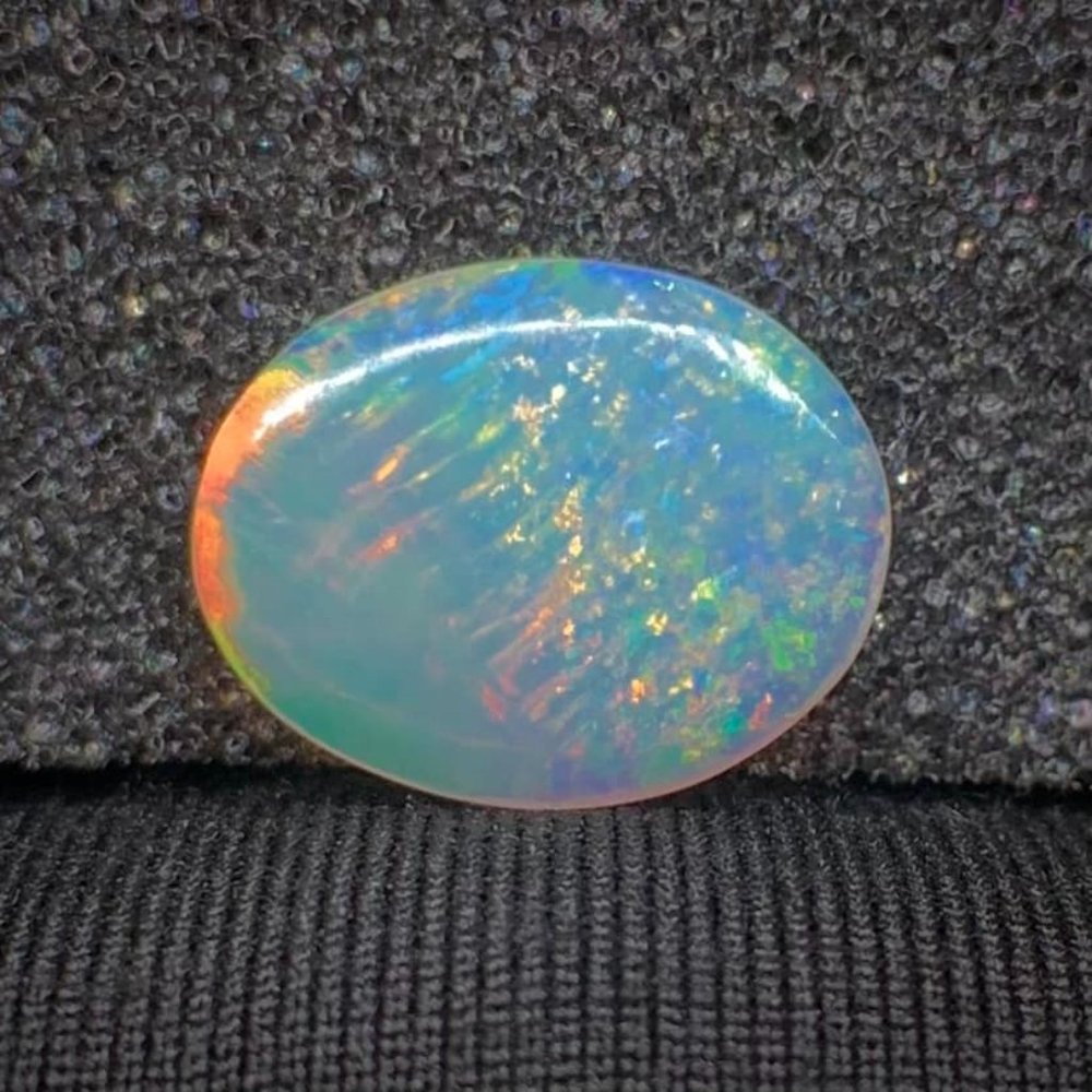 Limited Trio Pattern Horca Brazilian Polished Opal Collectible Showpiece